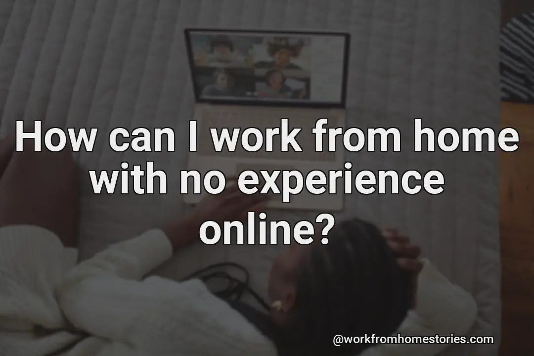 How can I work from home with no experience online?