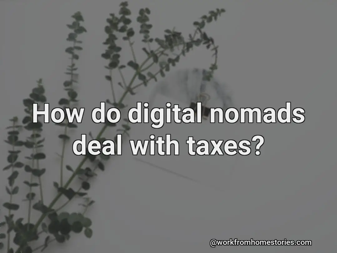 How do digital nomads handle taxes?