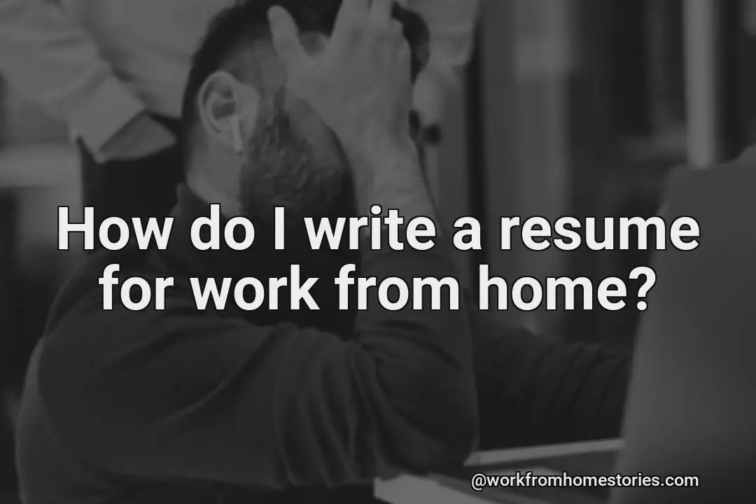 How do i write my resume at home?