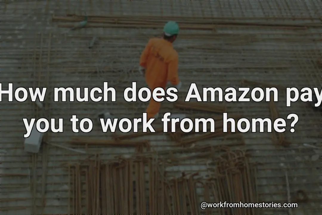 How much does amazon pay to work from home?