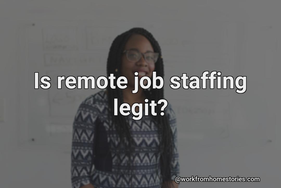 Is remote job staffing really legal?