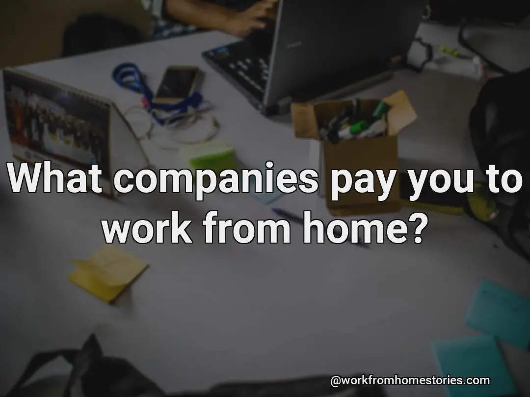 What companies pay you to work from home?