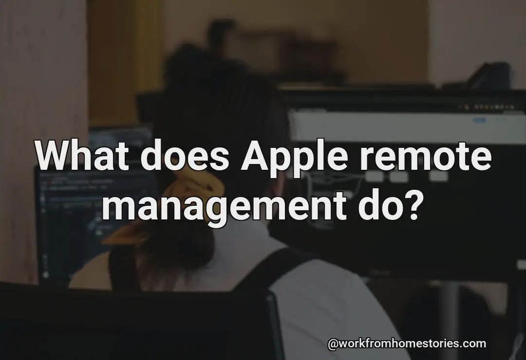 What does an apple remote manager do?