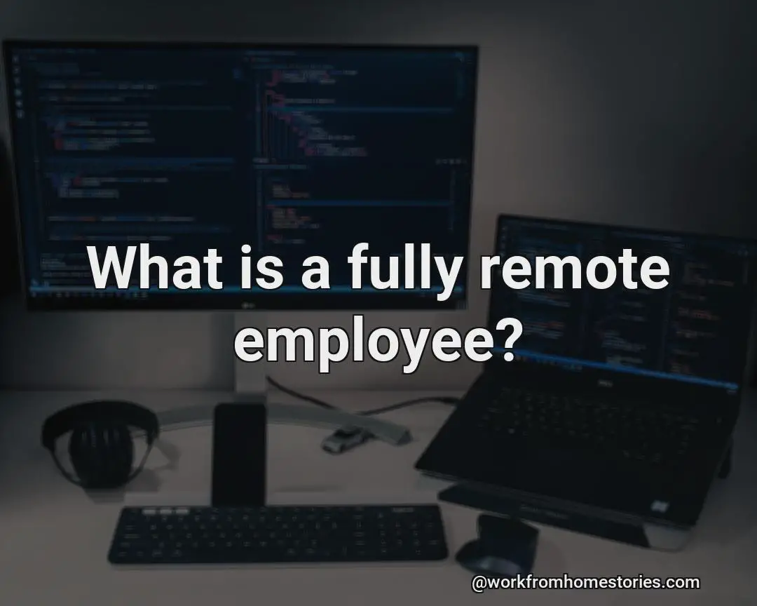 What is the definition of a fully remote employee?