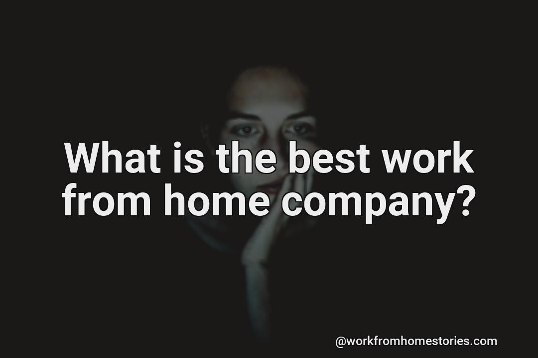 What is the best work from home company?