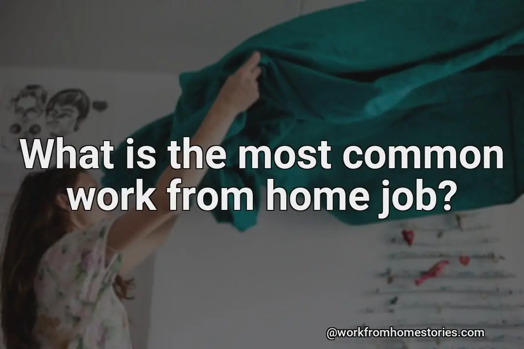 What is the most common work from home job?
