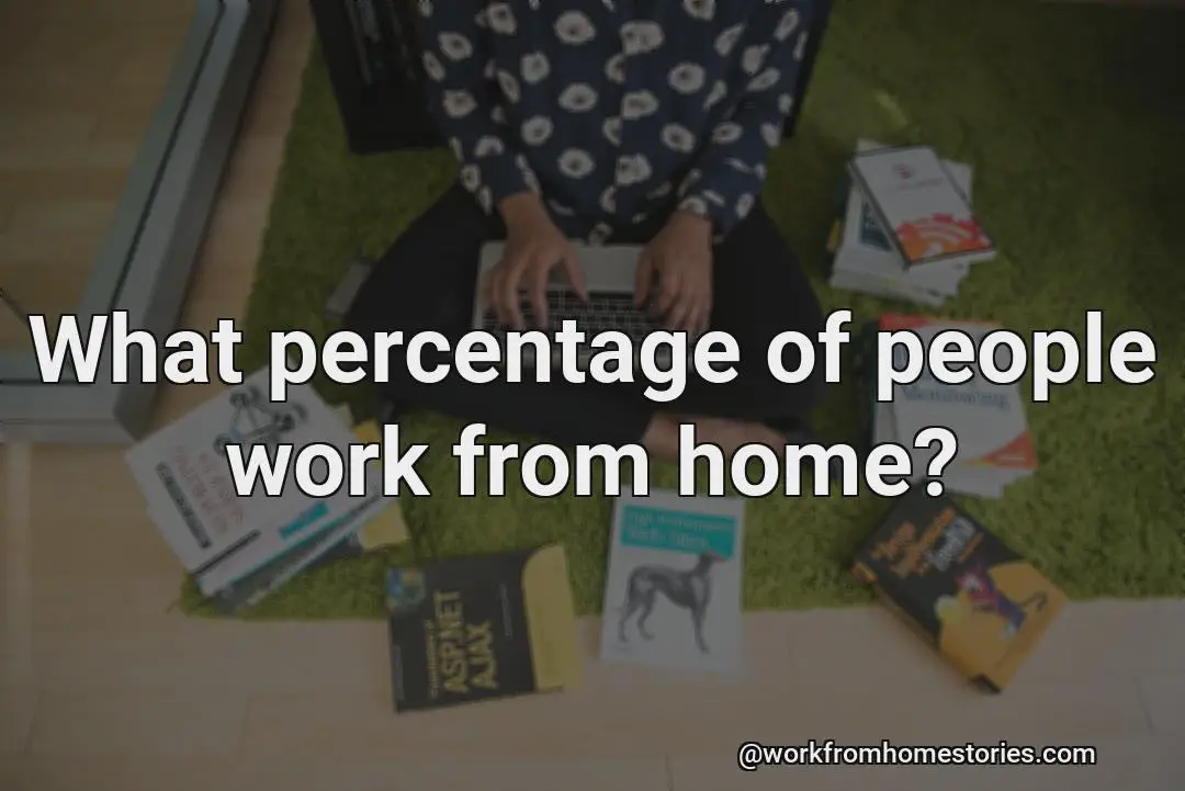 What percentage of the people work from home?