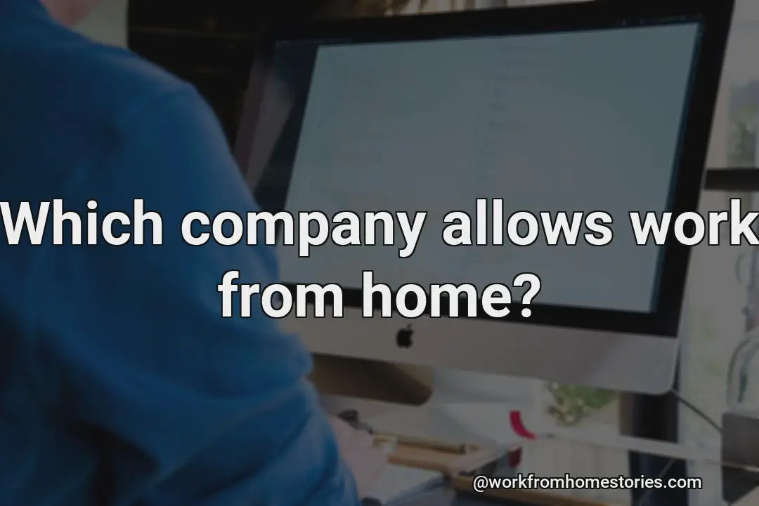 Which companies allow workers to work from home?