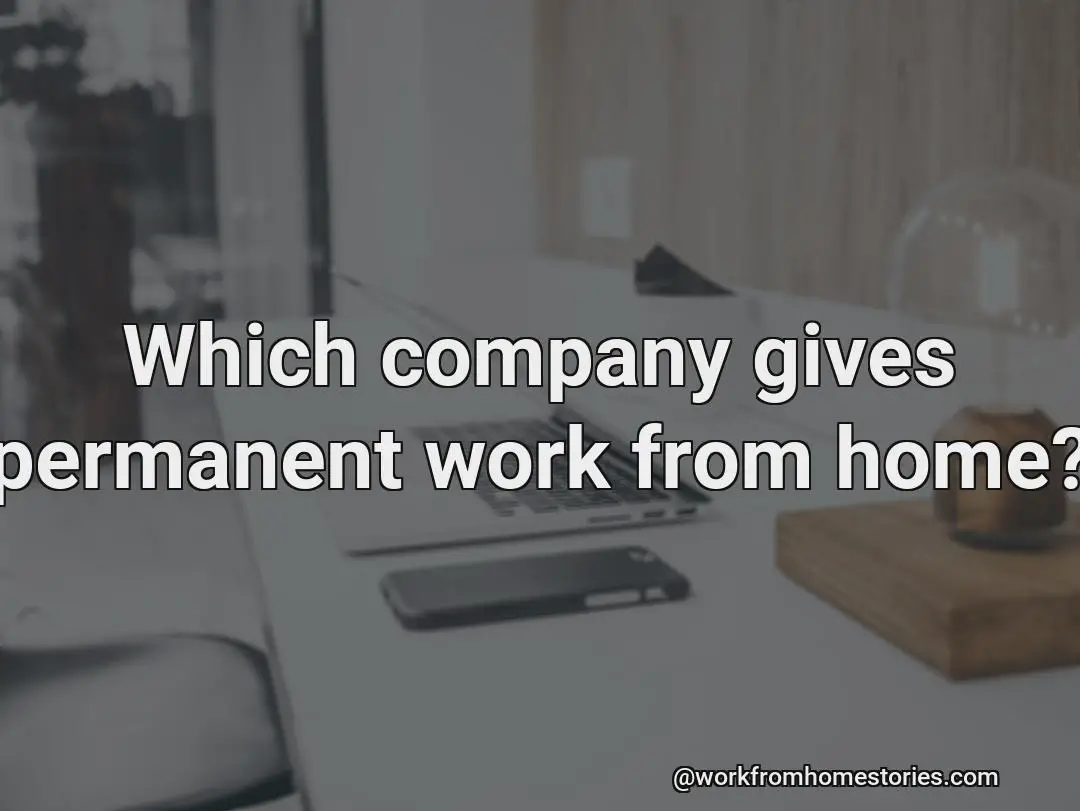 Which company provides working from home?