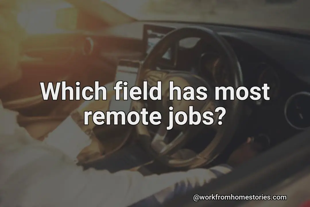 Which field has the most remote jobs?